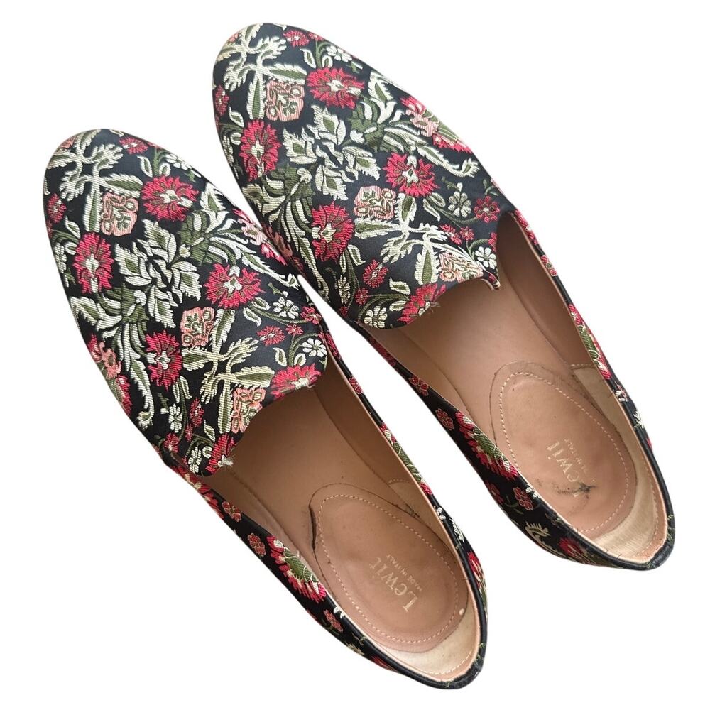 Lewit Gabriella Brocade Embroidered Loafer Size 39.5/ US 9.5